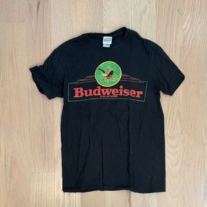 Budweiser Black Tee with Red Logo